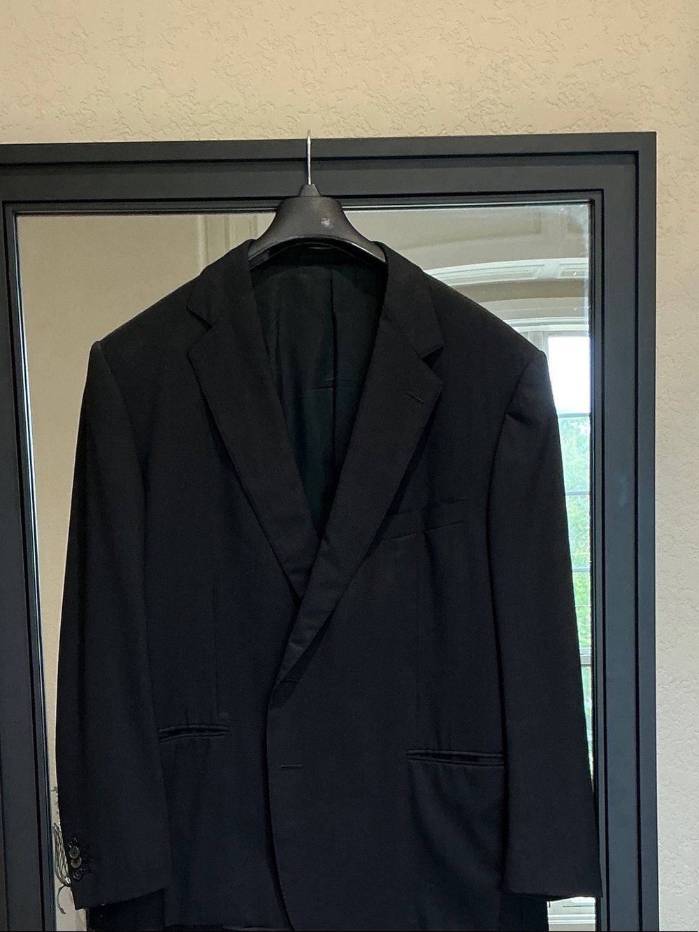 Ermenegildo Zegna Black Single-Breasted Blazer